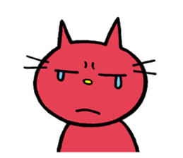 Life of red cat sticker #2293729