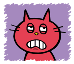 Life of red cat sticker #2293731