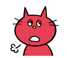 Life of red cat sticker #2293732