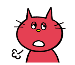 Life of red cat sticker #2293732