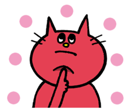Life of red cat sticker #2293736