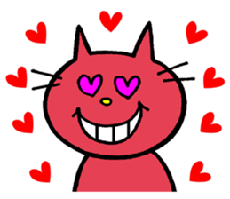 Life of red cat sticker #2293738