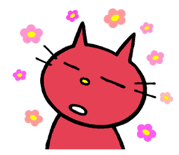 Life of red cat sticker #2293739