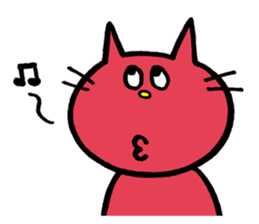 Life of red cat sticker #2293740