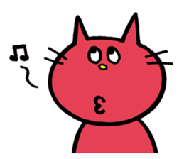 Life of red cat sticker #2293740