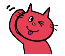 Life of red cat sticker #2293741