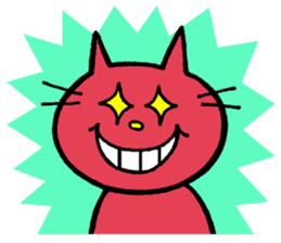 Life of red cat sticker #2293742