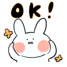 Usako of white rabbit sticker #2293753