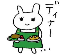 Part-time job of the Rabbit(Restaurant) sticker #2294276