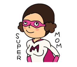 SUPER MOM sticker #2295663