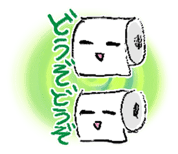 KAWAII Toilet paper sticker #2296958