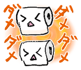 KAWAII Toilet paper sticker #2296959