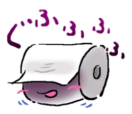 KAWAII Toilet paper sticker #2296962