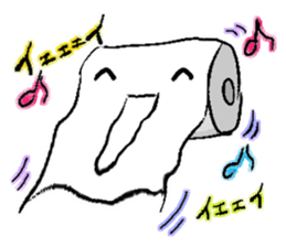 KAWAII Toilet paper sticker #2296977