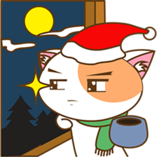Kenta the cat, christmas time sticker #2297956