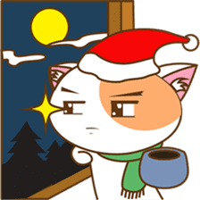 Kenta the cat, christmas time sticker #2297956