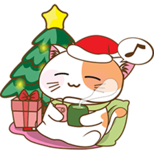 Kenta the cat, christmas time sticker #2297975