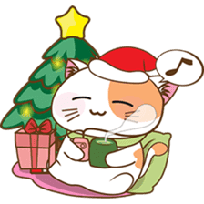 Kenta the cat, christmas time sticker #2297975