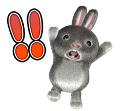 Softy rabbit sticker #2298588