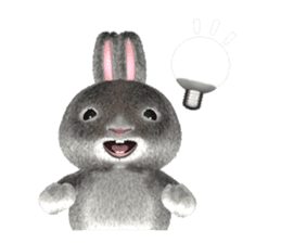 Softy rabbit sticker #2298598