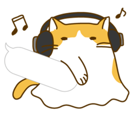 Ghost of a cat sticker #2298666