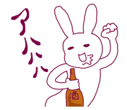 Rabbit of adult sticker #2298761