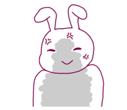 Rabbit of adult sticker #2298765
