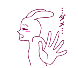 Rabbit of adult sticker #2298776