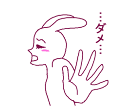 Rabbit of adult sticker #2298776