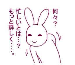 Rabbit of adult sticker #2298778