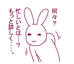 Rabbit of adult sticker #2298778