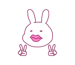 Rabbit of adult sticker #2298782