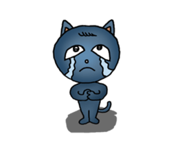 a cat expressing emotion well sticker #2299223