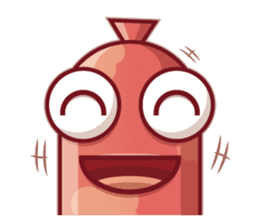 Mini Pink Sausage sticker #2299309