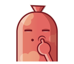 Mini Pink Sausage sticker #2299314