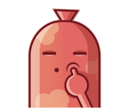Mini Pink Sausage sticker #2299314