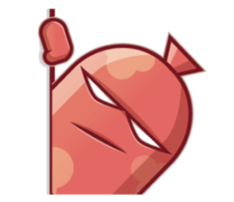 Mini Pink Sausage sticker #2299318
