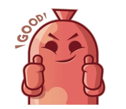 Mini Pink Sausage sticker #2299321