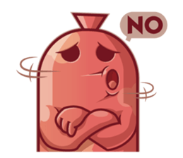Mini Pink Sausage sticker #2299328