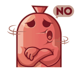 Mini Pink Sausage sticker #2299328