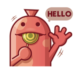 Mini Pink Sausage sticker #2299334
