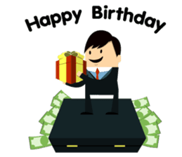 Mr.PP Happy Business man sticker #2301332