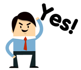 Mr.PP Happy Business man sticker #2301339