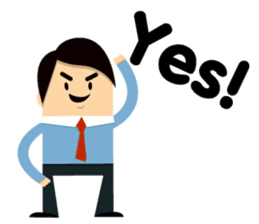 Mr.PP Happy Business man sticker #2301339