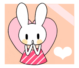 Fun rabbit sticker sticker #2301506