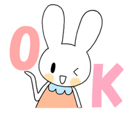 Fun rabbit sticker sticker #2301510