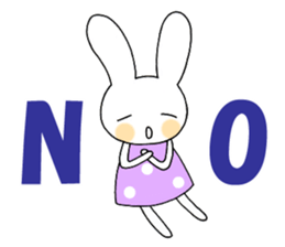 Fun rabbit sticker sticker #2301511