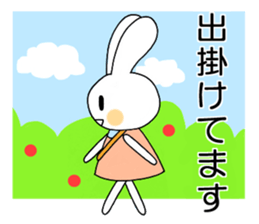 Fun rabbit sticker sticker #2301533