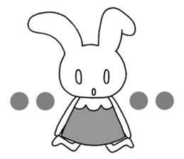 Fun rabbit sticker sticker #2301537
