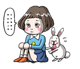 Rinko and Pinta of rabbit sticker #2302161